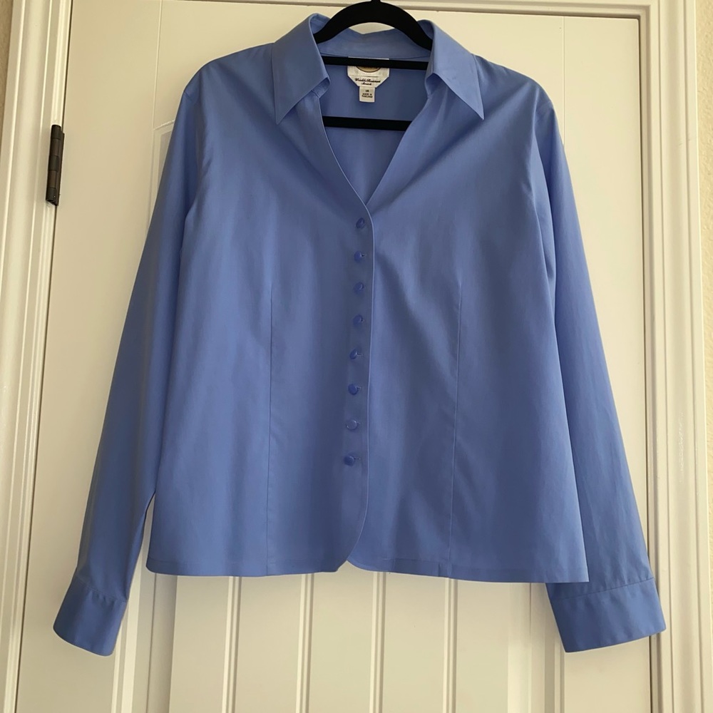 Women’s Talbots long sleeve button front blouse SZ 16 EUC